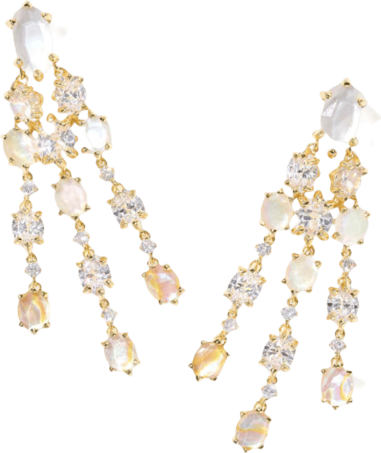 Multi-Stone Statement Earrings