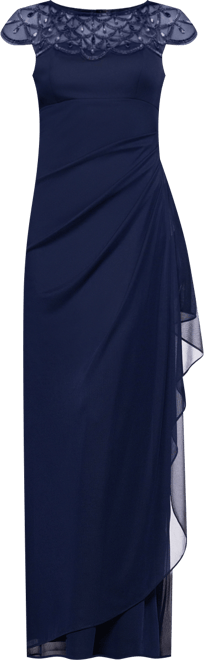 Petite Short-Sleeve Boat Neck Dress