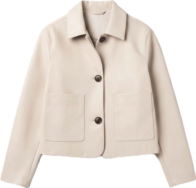 Women's Button-Front Long-Sleeve Jacket