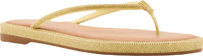 Women's Aaliyah Rhinestone Thong Flat Sandals