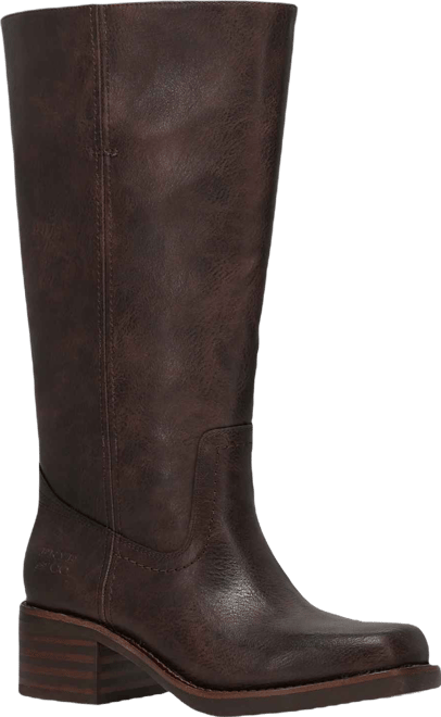 Women's Miranda Leather Stacked Heel Boots