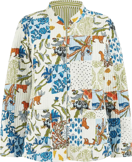 Women's Indian Patchwork Reversible Jacket