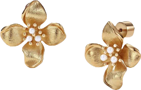 Large Blossom Stud Earrings