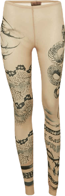 Pre-Owned Jean Paul Gaultier Women's X Knwls Beige Trompe-L'oeil