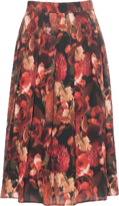 Women's Oren Long Pleated Midi Skirt