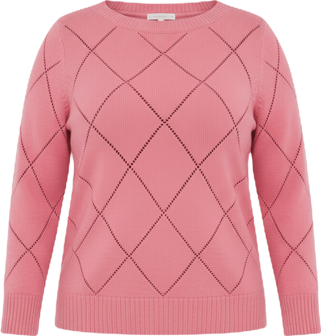 Plus Size Pointelle Boat-Neck Sweater, Macy's Exclusive