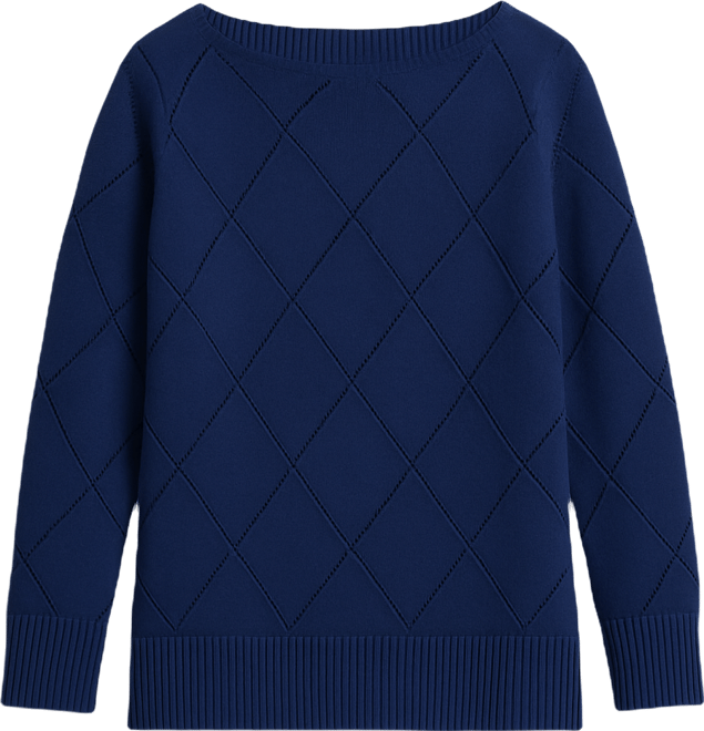 Plus Size Pointelle Boat-Neck Sweater, Macy's Exclusive