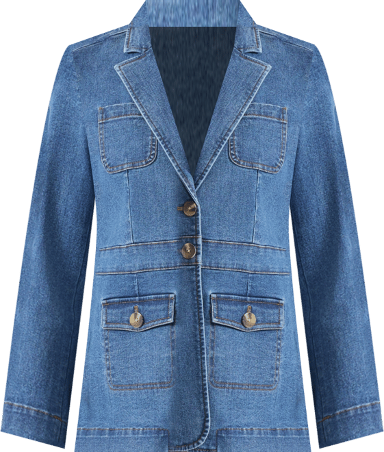 Petite 2 Button Collared Jacket