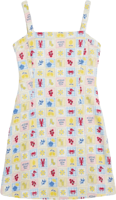 Juniors' Printed Sleeveless Mini Dress