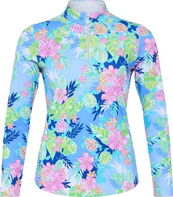 G Lifestyle Women Long Sleeve Mock Neck Top