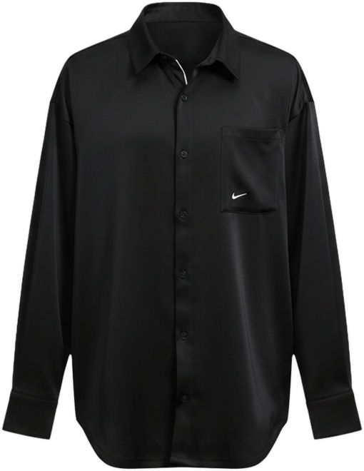 Nike Sportswear Women's Oversized Satin Long-Sleeve Top