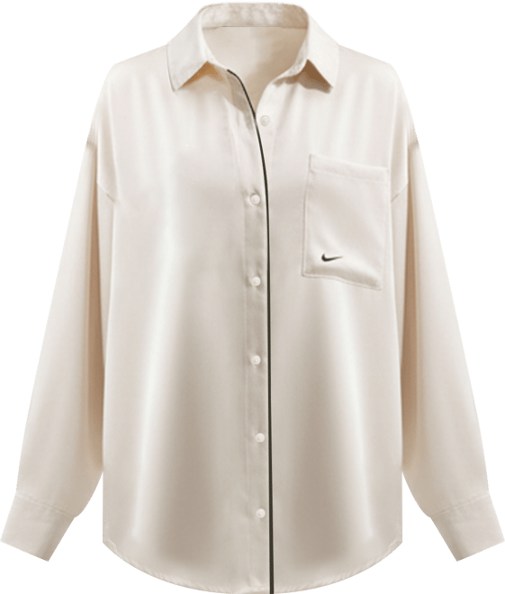 Nike Sportswear Women's Oversized Satin Long-Sleeve Top