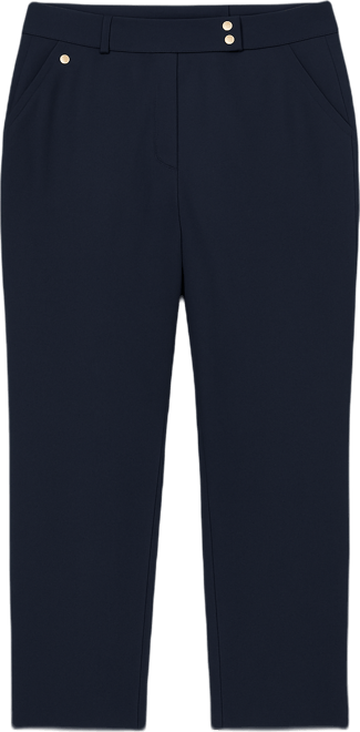 Plus Size Ponte Ankle Pants