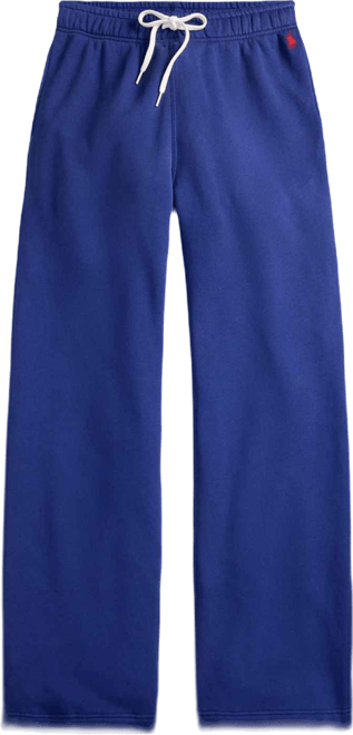 Women's Drawstring Fleece Wide-Leg Sweatpant