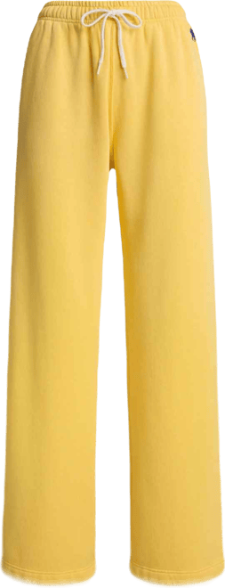 Women's Drawstring Fleece Wide-Leg Sweatpant