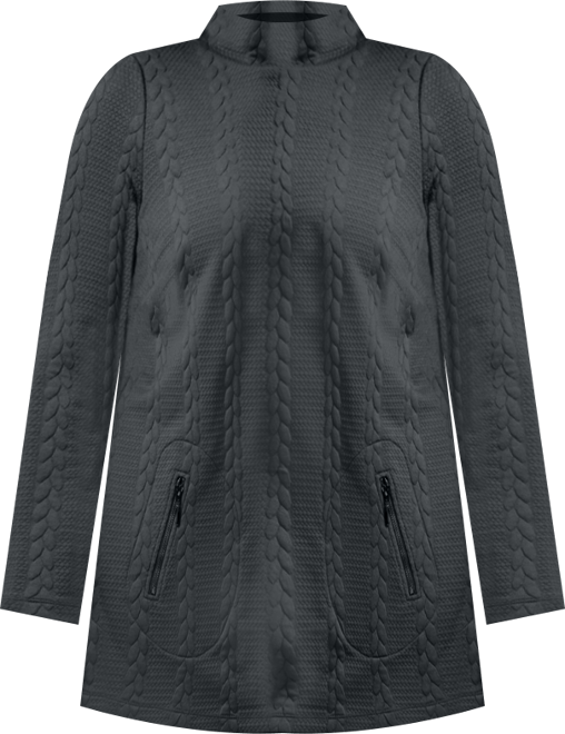 Women's Plus Size Emily Jacquard Texture Knit Tunic