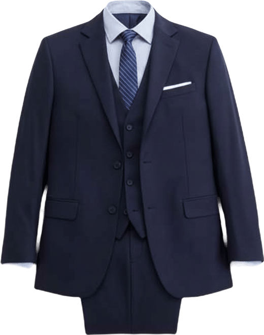 Men's Modern-Fit Vested Nested Suit