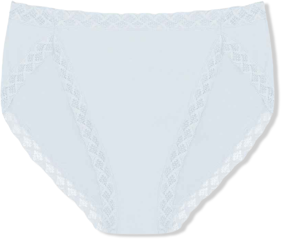 Bliss Lace-Trim Cotton French-Cut Brief Underwear 152058
