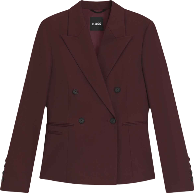 Boss by  Women's Virgin-Wool Twill Regular-Fit Blazer