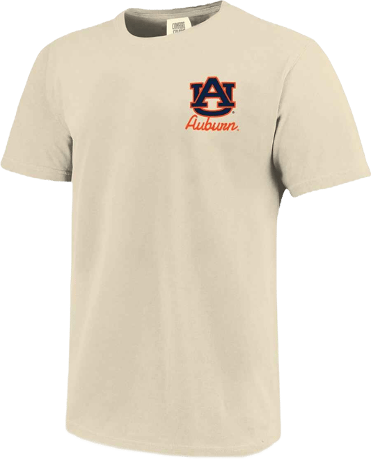 Men's and Women's Natural Auburn Tigers Hyper Local Rollin' T-Shirt