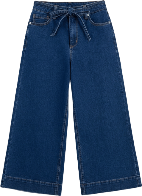 Women's Leo Cropped Wide-Leg Culottes