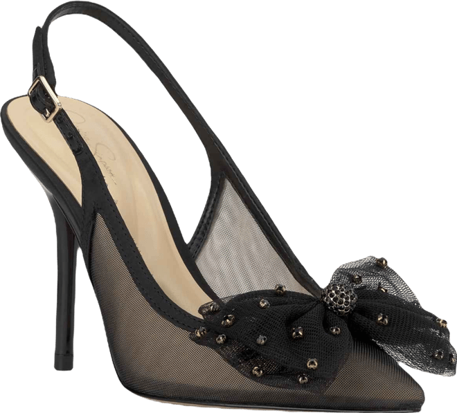 Women's Lavilra Bow Mesh Slingback Pumps