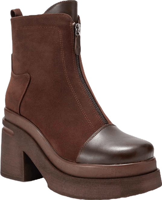 Women Ardenne Platform Zip Boot