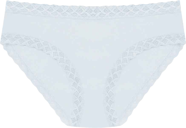 Bliss Lace-Trim Cotton Brief Underwear 156058