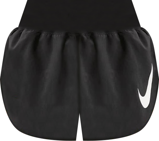 Nike Tempo Flow Swoosh Shorts de correr Dri-FIT de tiro medio con forro de ropa interior para mujer
