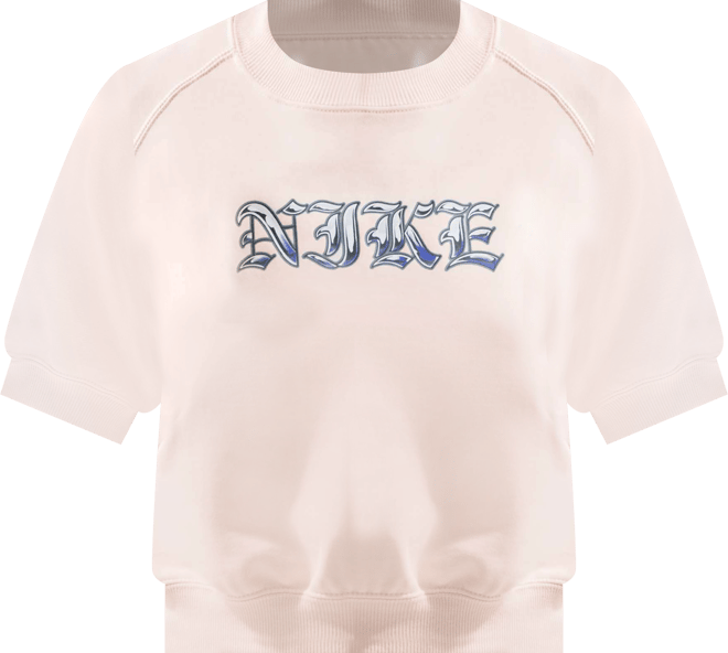 Nike Sportswear Sudadera de cuello redondo de manga corta de French Terry holgada para mujer