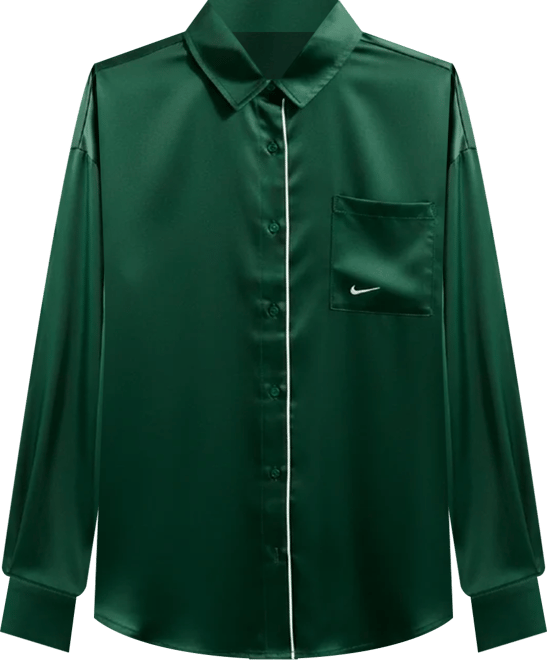 Nike Sportswear Women's Oversized Satin Long-Sleeve Top