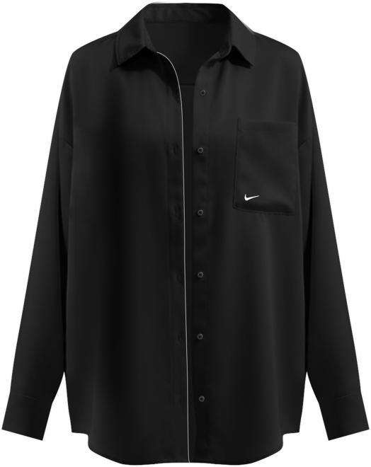 Nike Sportswear Women's Oversized Satin Long-Sleeve Top