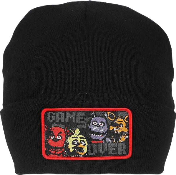 Men's Game Over Black Knit Cap