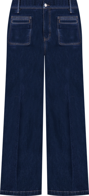 Trendy Plus Size High-Rise Wide-Leg Jeans, Macy's Exclusive