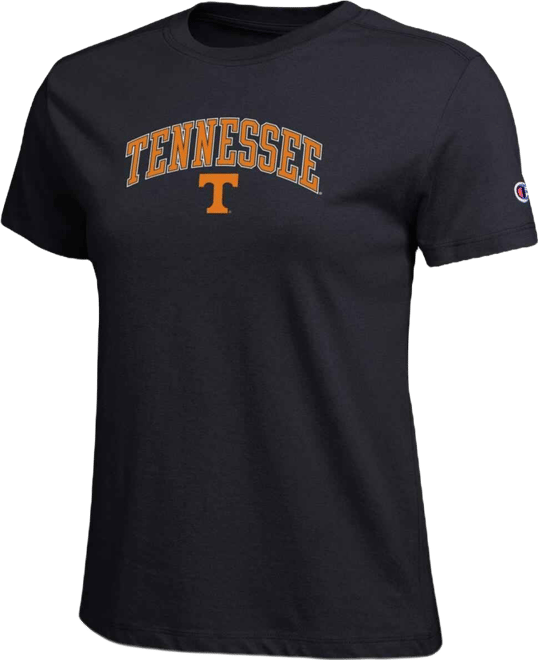 Women's Black Tennessee Volunteers Arched Over Logo T-Shirt