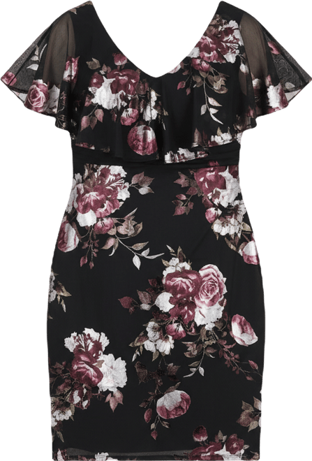 Women's Mesh Ruffled Dress