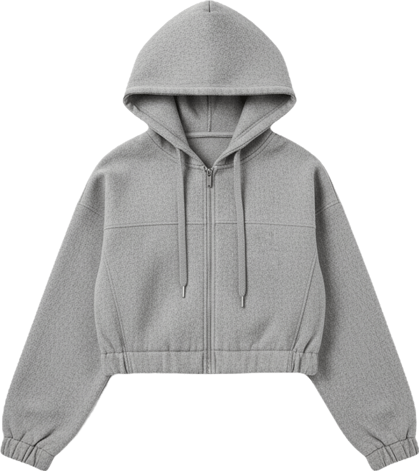 Women's Felt Cropped Hoodie, Macy's Exclusive