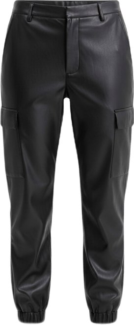 Women's Faux-Leather Jogger Pants, Macy's Exclusive