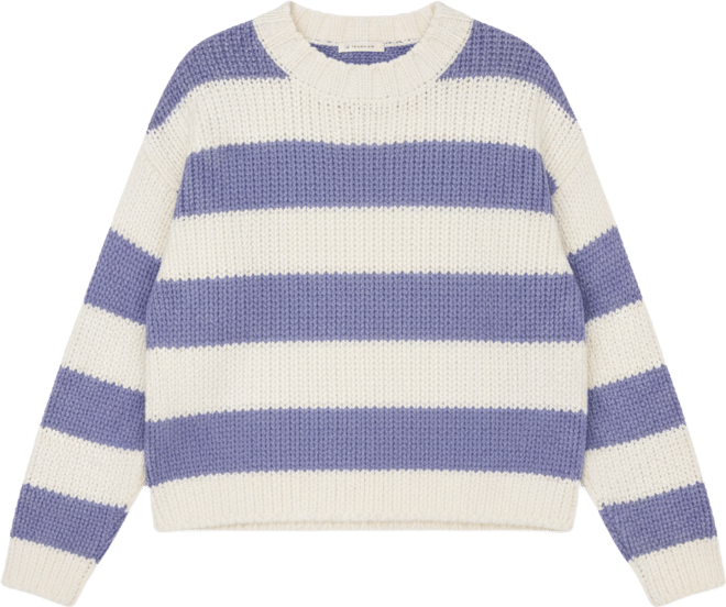 Women's Drop Shoulder Striped Sweater, Macy's Exclusive