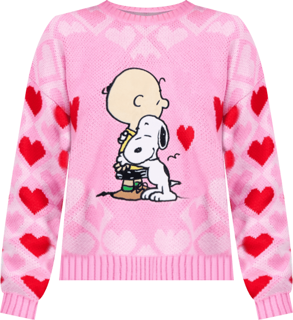 Juniors' Heart-Knit Charlie Brown Sweater