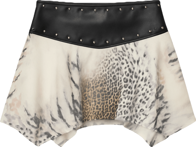 Women's Letta Printed Chiffon Mini Skirt