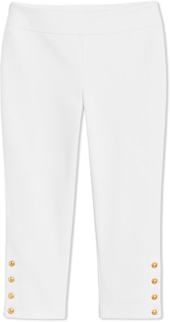 Women's Side-Button Pull-On Capri Pants, Macy's Exclusive