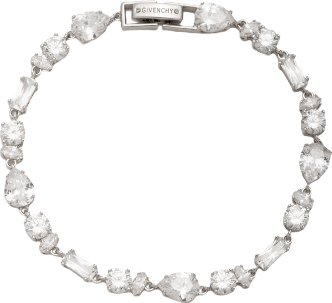 アクセサリー Vintage GIVENCHY Line Stone Bracelet Givenchy Silver Tone CZ Flex Line Bracelet | Dillard's