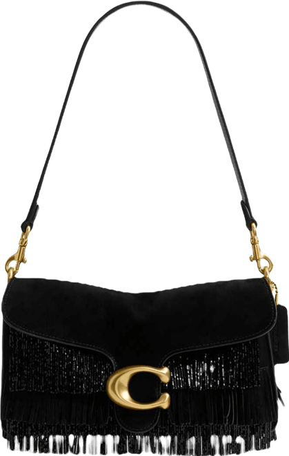 COACH Tabby 26 Crystal Beaded Fringe Shoulder Bag | Bloomingdale's