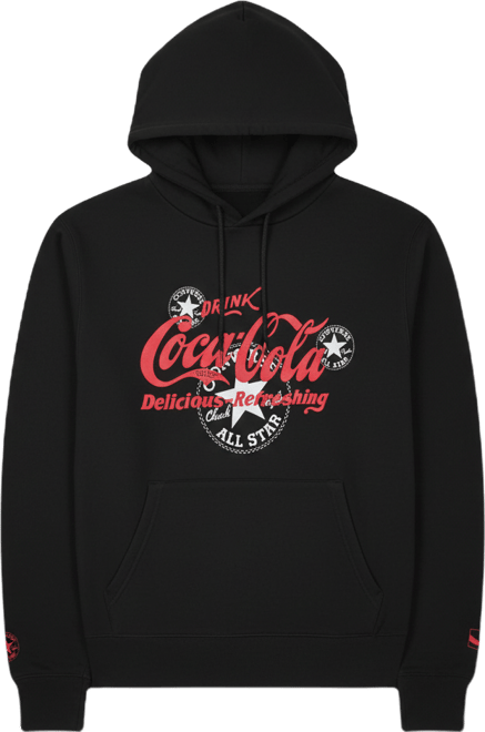 Men's Coca Cola Logo Hooded Sweatshirt