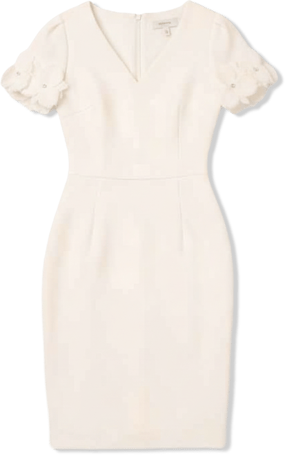 Women's Embellished-Sleeve Sheath Dress