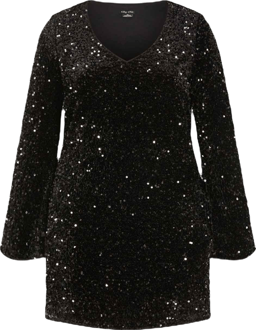 Plus Size Sequin Neptune Dress