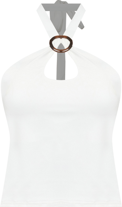 Women's Halsie Ring Cut Out Halter Top