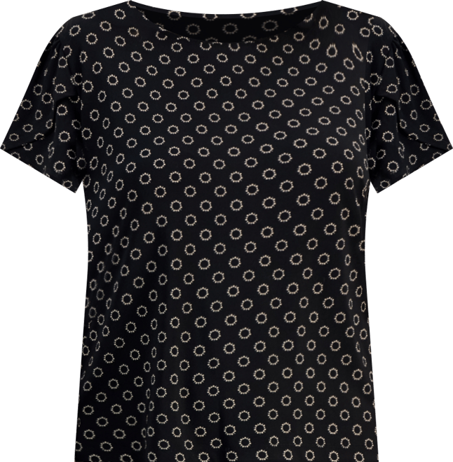 Ak Anne Klein Plus Size Printed Tulip-Sleeve Top