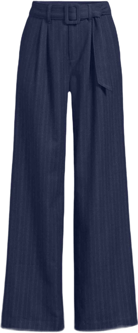 Women's Brushed Flannel Mid Rise Wide Leg Trousers